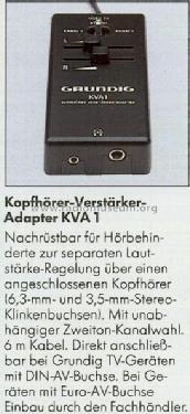 Kopfhörer Verstärker Adapter KVA1; Grundig Radio- (ID = 691050) mod-past25