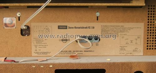 Stereo-Konzertschrank KS720 Ch= CS200; Grundig Radio- (ID = 1544760) Radio