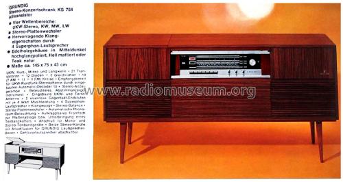 KS754; Grundig Radio- (ID = 2733555) Radio