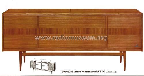 Stereo-Konzertschrank KS792; Grundig Radio- (ID = 491632) Radio