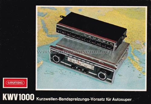 Kurzwellenvorsatz KWV1000; Grundig Radio- (ID = 2056810) Converter