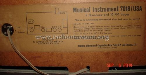 Majestic - Musical Instrument 7018/USA; Grundig Radio- (ID = 1722315) Radio