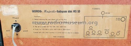 Majestic Radiogram 6064 WX/3D; Grundig Radio- (ID = 2648709) Radio