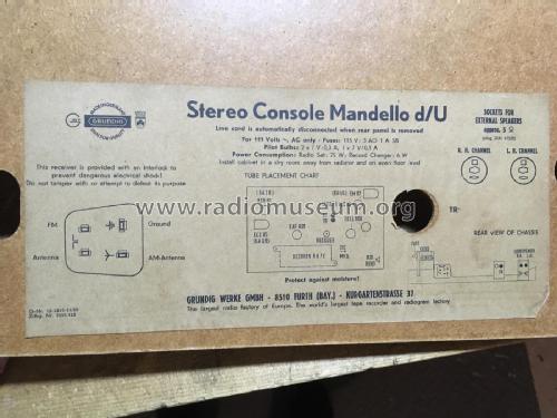 Stereo Console Mandello d/U ; Grundig Radio- (ID = 2283594) Radio