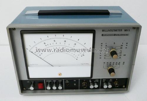 Millivoltmeter MV5; Grundig Radio- (ID = 1986019) Equipment