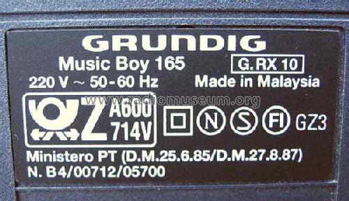 Music-Boy 165; Grundig Radio- (ID = 619828) Radio