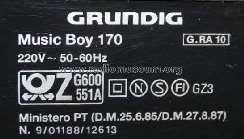 Music-Boy 170; Grundig Radio- (ID = 706309) Radio