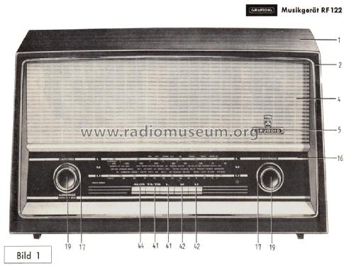 Musikgerät RF122; Grundig Radio- (ID = 2615006) Radio