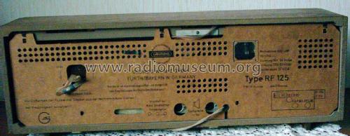 Musikgerät RF125; Grundig Radio- (ID = 47389) Radio