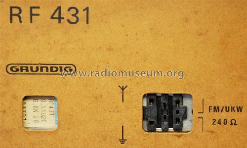 Musikgerät RF431; Grundig Radio- (ID = 1807814) Radio