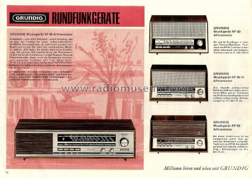 Musikgerät RF90 H; Grundig Radio- (ID = 2134970) Radio