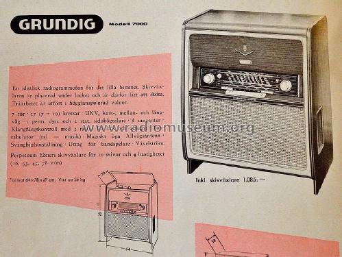 Musikschrank 7000S 2042-200; Grundig Radio- (ID = 1655920) Radio