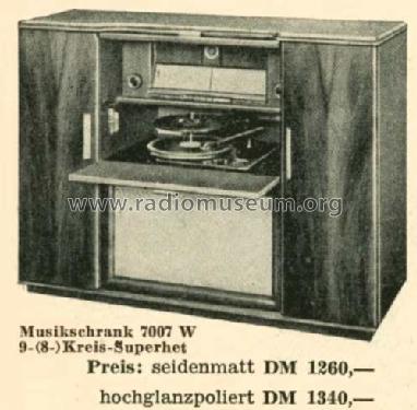 Musikschrank 7007W; Grundig Radio- (ID = 514542) Radio