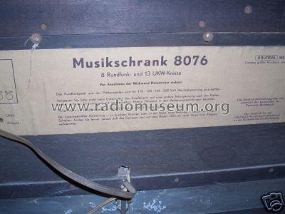 Musikschrank 8076; Grundig Radio- (ID = 342587) Radio