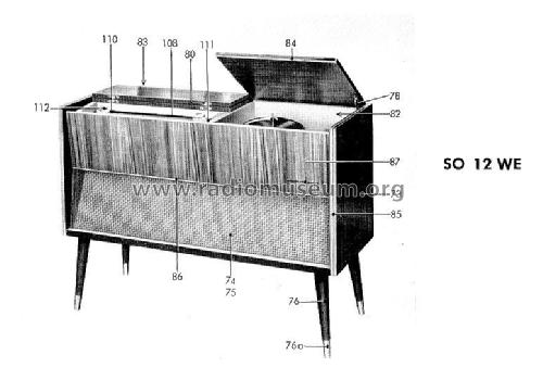 Musikschrank SO12WE; Grundig Radio- (ID = 94805) Radio