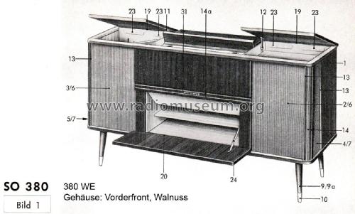 Musikschrank SO380WE; Grundig Radio- (ID = 2565139) Radio