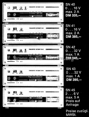 Netzgerät SN 40; Grundig Radio- (ID = 2544050) Equipment