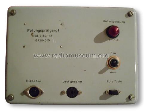 Polungsprüfgerät MGL 3183-12; Grundig Radio- (ID = 1803710) Equipment