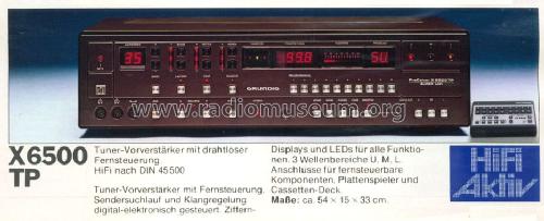 PreCeiver X 6500 TP; Grundig Radio- (ID = 550149) Radio