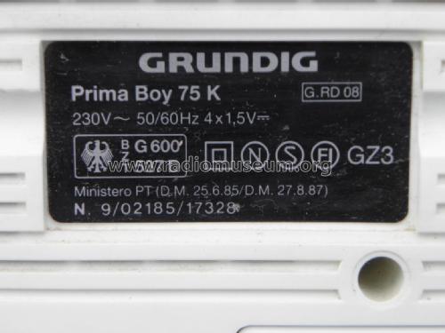 Prima Boy 75K; Grundig Radio- (ID = 2000331) Radio