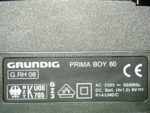 Prima-Boy 80; Grundig Radio- (ID = 692710) Radio