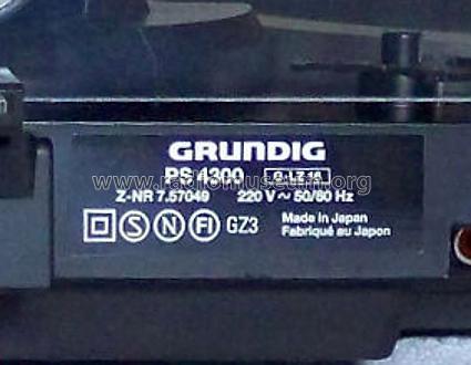 PS4300; Grundig Radio- (ID = 1799830) Ton-Bild