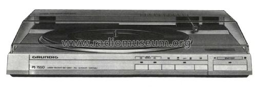 Linear Tracking Belt Drive Automatic Turntable PS7550; Grundig Radio- (ID = 2768961) R-Player