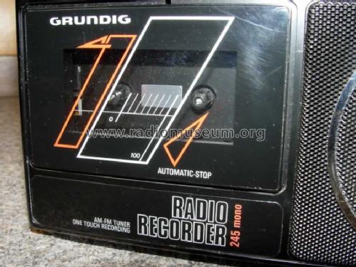 Radio-Recorder RR245 Mono; Grundig Radio- (ID = 1224344) Radio