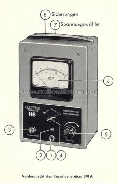 Rauschgenerator 370A; Grundig Radio- (ID = 255311) Equipment