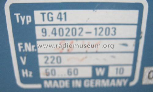 RC-Generator TG41; Grundig Radio- (ID = 2407783) Ausrüstung