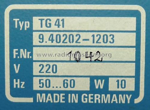 RC-Generator TG41; Grundig Radio- (ID = 662194) Ausrüstung