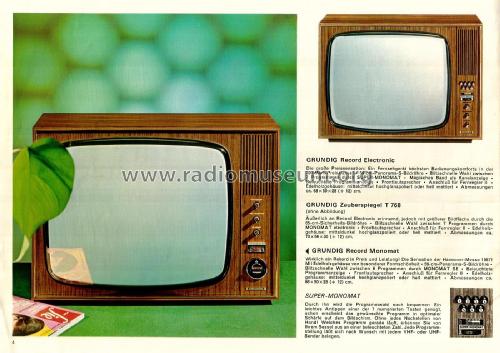 Zauberspiegel Record Electronic ; Grundig Radio- (ID = 2135150) Television