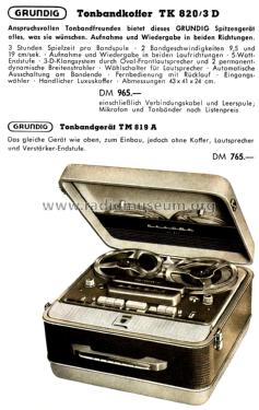 Record TK820/3D; Grundig Radio- (ID = 2856703) Sonido-V