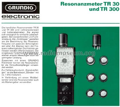 Resonanzmeter TR300; Grundig Radio- (ID = 2405001) Equipment