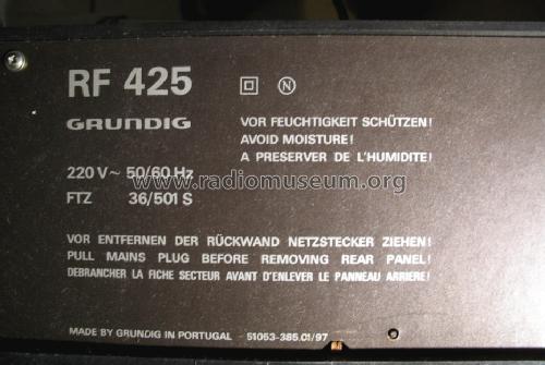 RF425; Grundig Radio- (ID = 1374296) Radio