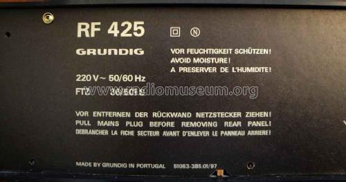 RF425; Grundig Radio- (ID = 679241) Radio