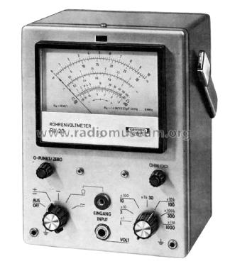 Röhrenvoltmeter RV20; Grundig Radio- (ID = 2038890) Equipment