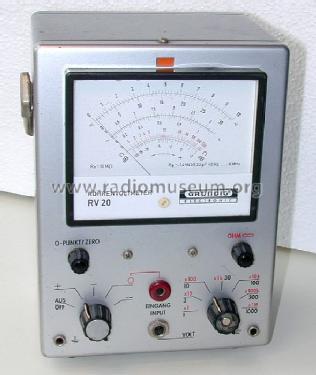Röhrenvoltmeter RV20; Grundig Radio- (ID = 213612) Equipment