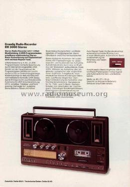 RR3000; Grundig Radio- (ID = 2106688) Radio