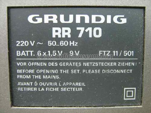 RR710; Grundig Radio- (ID = 1664904) Radio