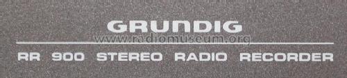 RR900; Grundig Radio- (ID = 1738310) Radio