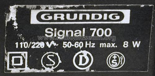 Signal 700; Grundig Radio- (ID = 2282068) Radio