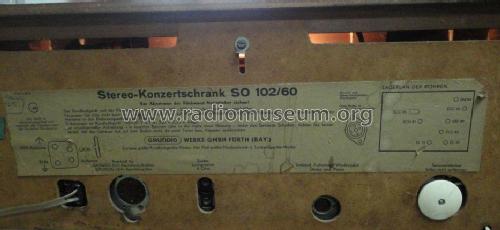 Stereo-Konzertschrank SO102/60; Grundig Radio- (ID = 1989537) Radio
