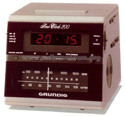 Sono-Clock 200; Grundig Radio- (ID = 1089861) Radio