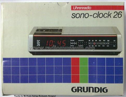 Sono Clock 26; Grundig Radio- (ID = 717882) Radio