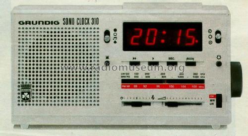 SONO CLOCK 310; Grundig Radio- (ID = 523421) Radio