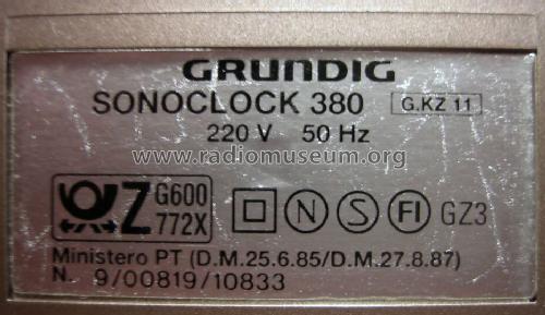 sonoclock 380; Grundig Radio- (ID = 655106) Radio