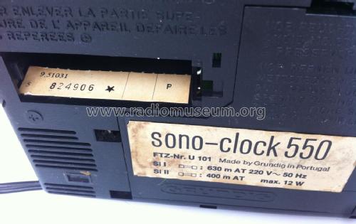 sono-clock 550; Grundig Radio- (ID = 2685398) Radio