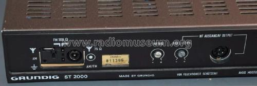 FM-AM Analogic Tuner ST2000; Grundig Radio- (ID = 3075469) Radio