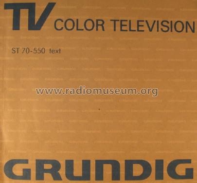 ST 70-550 text Ch= CUC 5360 - 9.25818-02; Grundig Radio- (ID = 1699267) Television